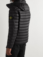 Stone Island - Logo-Appliquéd Quilted Shell Hooded Down Jacket - Black