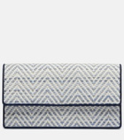 Manolo Blahnik Capripla raffia clutch