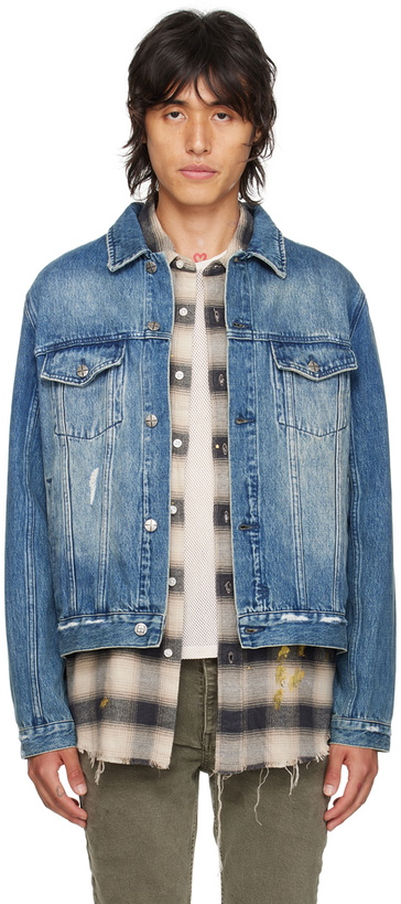 Photo: Ksubi Blue Classic Denim Jacket