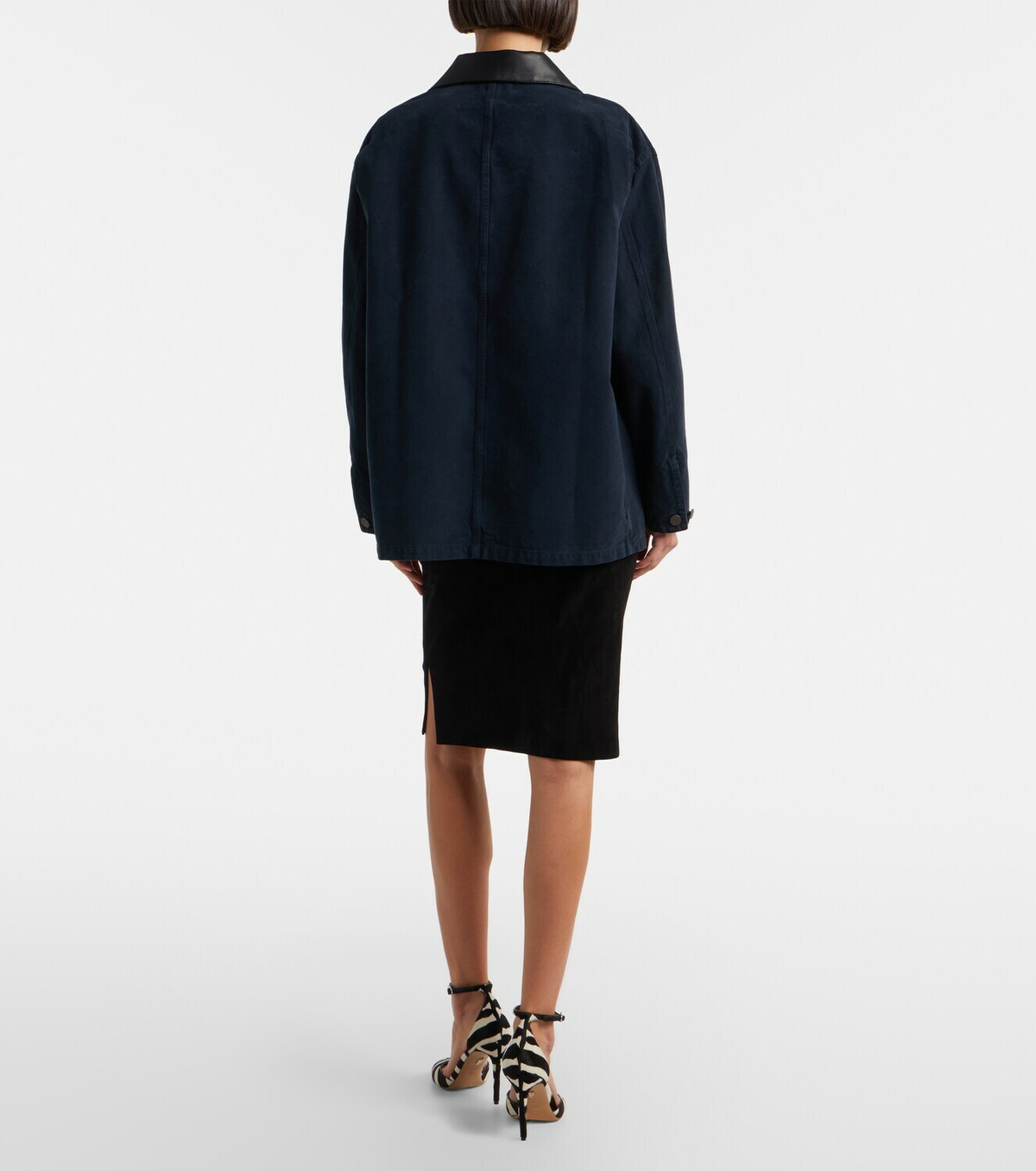 Stouls Gin suede midi skirt