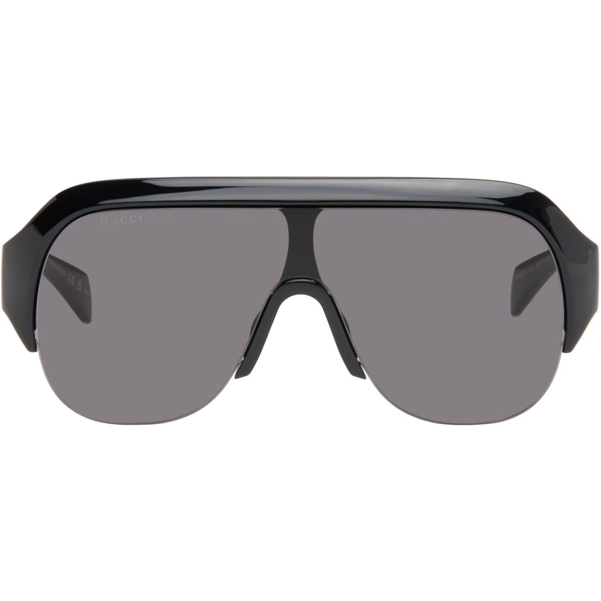 Gucci Black Shield Sunglasses