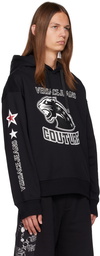 Versace Jeans Couture Black Printed Hoodie