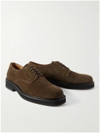Mr P. - Jacques Regenerated Suede by evolo® Derby Shoes - Brown