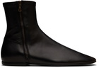 Dries Van Noten Black Zip Boots