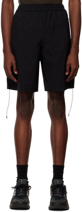 Photo: Saul Nash Black Vented Shorts