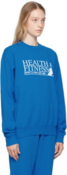 Sporty & Rich Blue Fitness Motion Sweatshirt