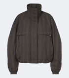 Acne Studios Prince of Wales check wool-blend jacket