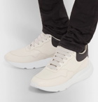 Alexander McQueen - Exaggerated-Sole Leather Sneakers - Men - White