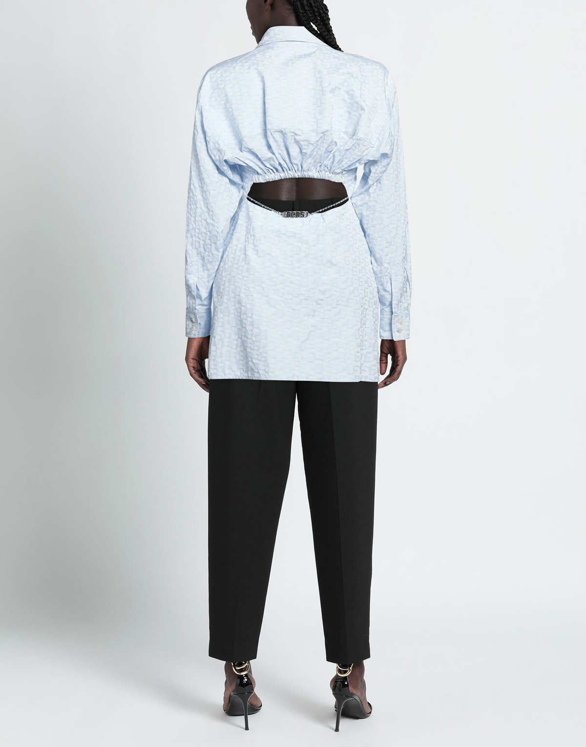 Gcds Womens Shirt Sky in Blue