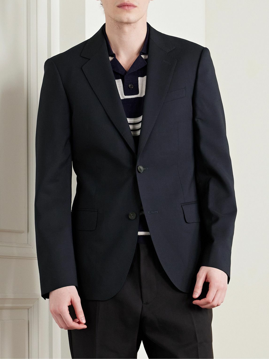 Mr P. - Wool Blazer - Blue