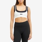 P.E Nation Women's Podium Double Layer Bralette Top in Optic White