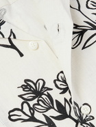 Jacquemus - Jean Camp-Collar Floral-Print Linen-Gauze Shirt - White