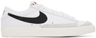 Nike White & Black Blazer Low '77 Vintage Sneakers