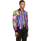 Versace Multicolor Neon Bomber Jacket