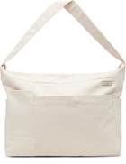 nanamica Off-White Cotton Canvas Shoulder Bag