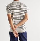 Orlebar Brown - Rushton Valdez Slim-Fit Striped Merino Wool Polo Shirt - Neutrals