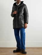 Yves Salomon - Shearling Hooded Coat - Black
