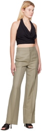 GAUCHERE Taupe Wide-Leg Trousers