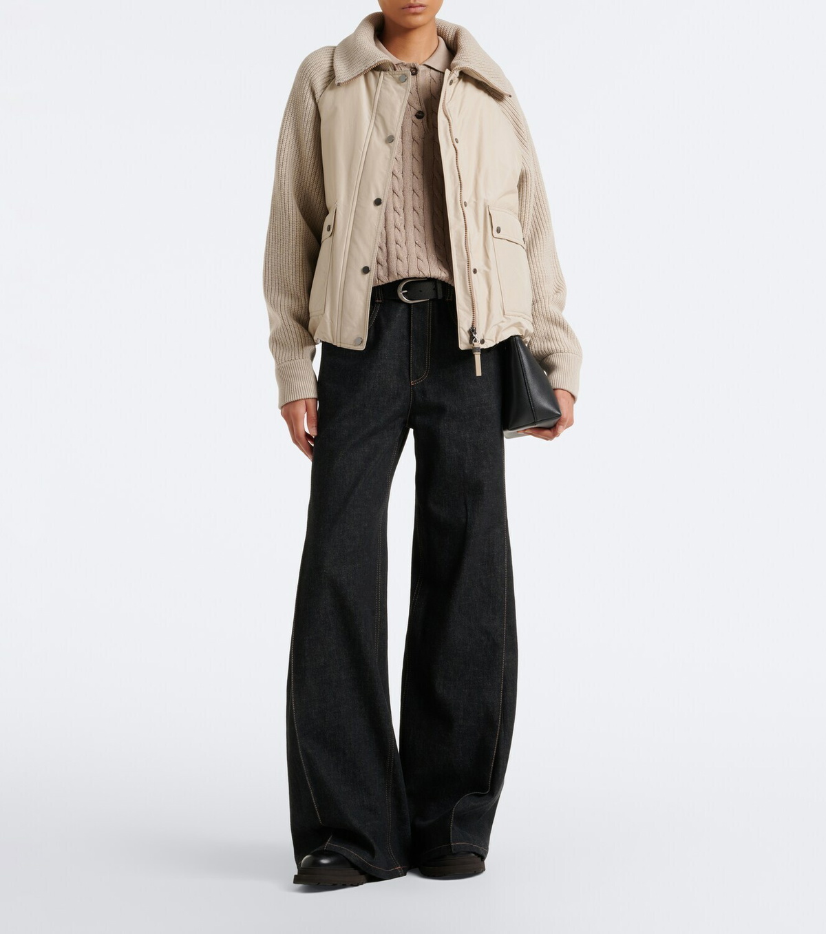 Brunello Cucinelli Wool, cashmere, and silk down jacket