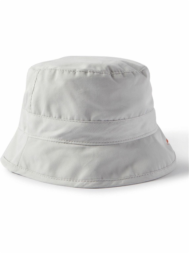 Photo: Baracuta - Slowboy Logo-Embroidered Cotton-Twill Bucket Hat - Gray