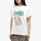 GANNI Women's Bunny T-Shirt in Bright White