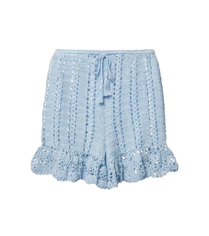 Photo: Anna Kosturova Crochet cotton shorts