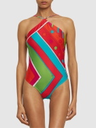 PUCCI Shiny Lycra One Piece Swimsuit