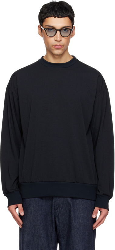 Photo: nanamica Black Polyester Jersey L/S T-shirt