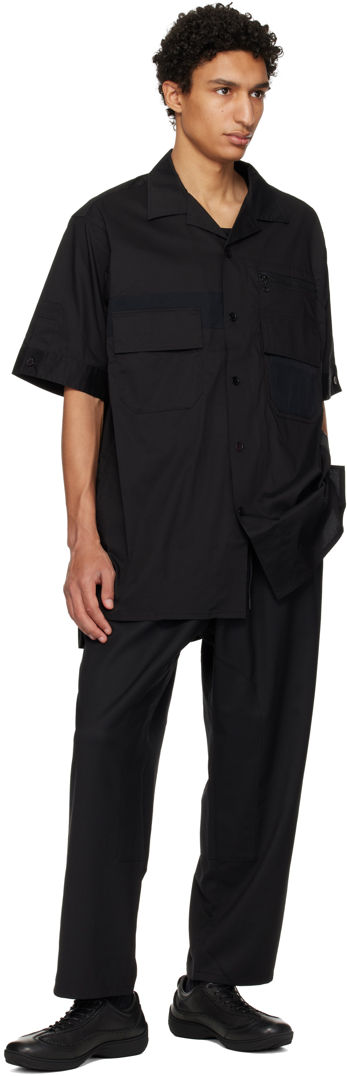 Y-3 Black UT Short Sleeve Shirt