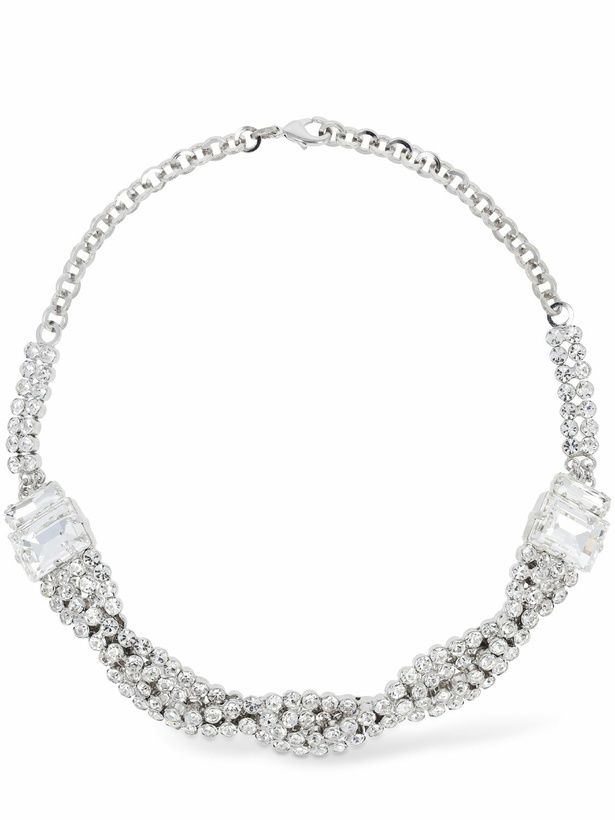 Photo: ALESSANDRA RICH - Crystal Braid Collar Necklace