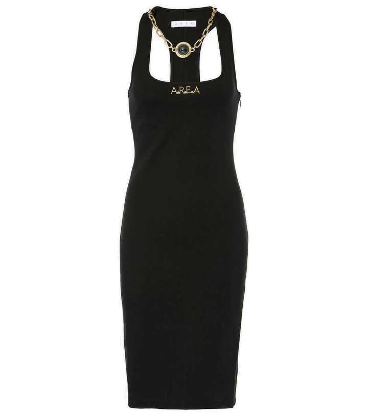 Photo: Area Logo chain-detail midi dress