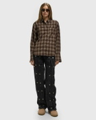ROTATE Birger Christensen BUTTON DETAIL WIDE JEANS Black Women