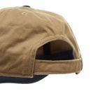 Danton Men's Chino Cloth Combination Cap in Khaki/Navy