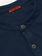 BARENA - Nalin Cotton-Jersey Henley T-Shirt - Blue