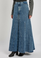 Our Legacy Revel Panelled Denim Maxi Skirt Indigo