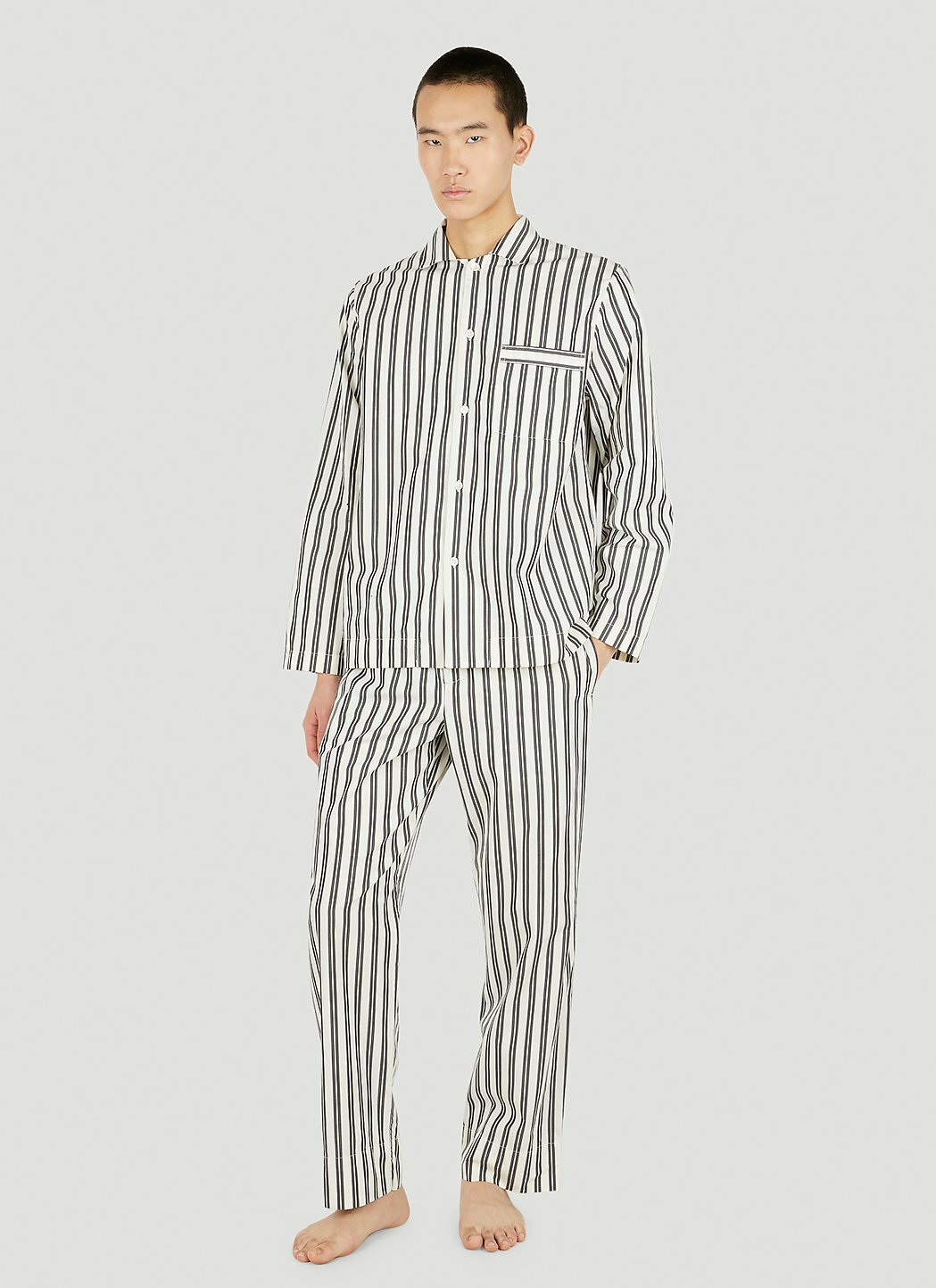 Tekla Striped Classic Pyjama Shirt