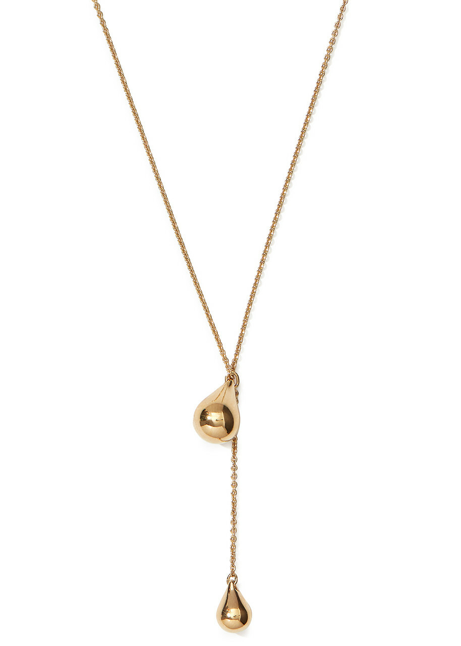 Otiumberg Lariat Pebble 14kt Gold Vermeil Necklace - One Size