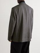 Balenciaga - Oversized Checked Super 130s Wool Blazer - Gray