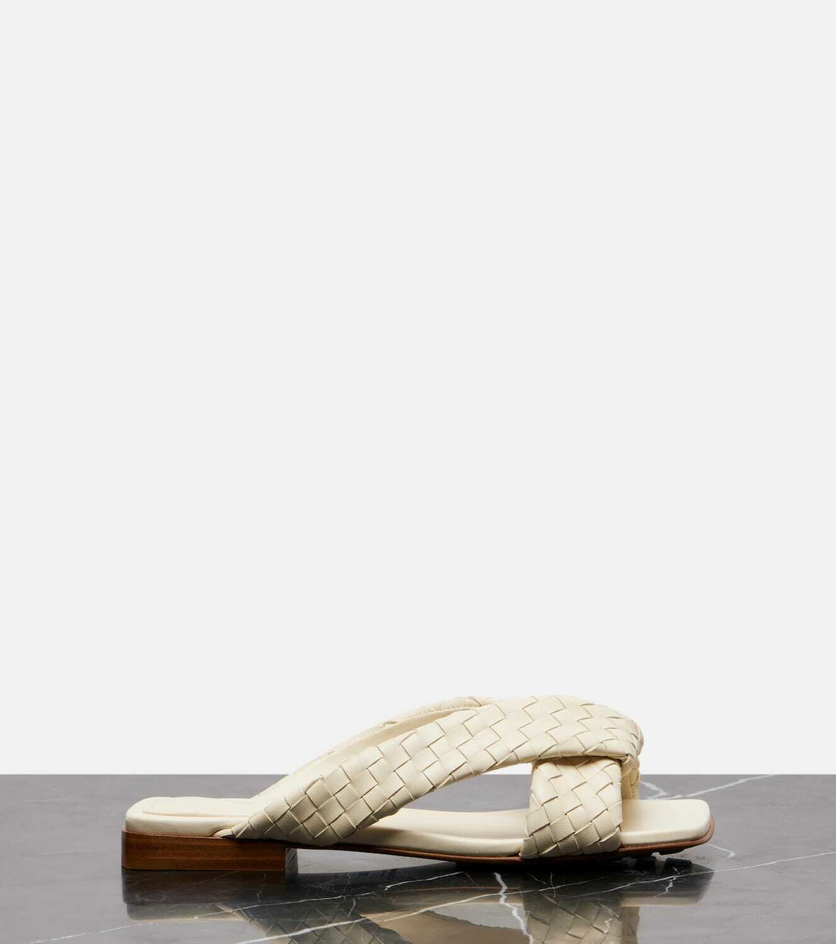 Bottega Veneta Riva Intrecciato leather sandals