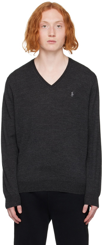 Photo: Polo Ralph Lauren Gray V-Neck Sweater