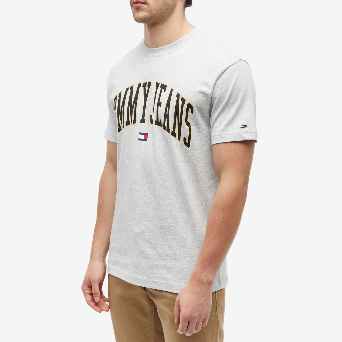 Tommy Jeans Men's Classic Arch T-Shirt in Grey Tommy Jeans