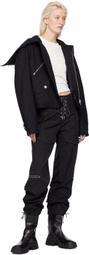 Dion Lee Black Zip-Up Jacket