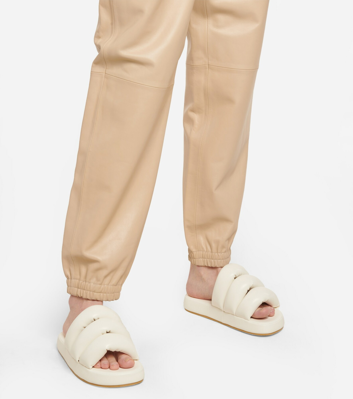 Stand Studio - Keira flat faux leather sandals