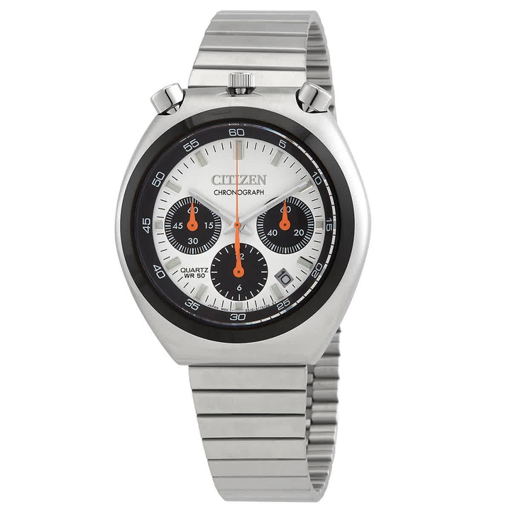 Photo: Citizen Chronograph Quartz White Dial Mens Stainless Steel Watch AN3660-81A