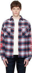 COÛT DE LA LIBERTÉ Red & Blue Brad Long Sleeve Shirt