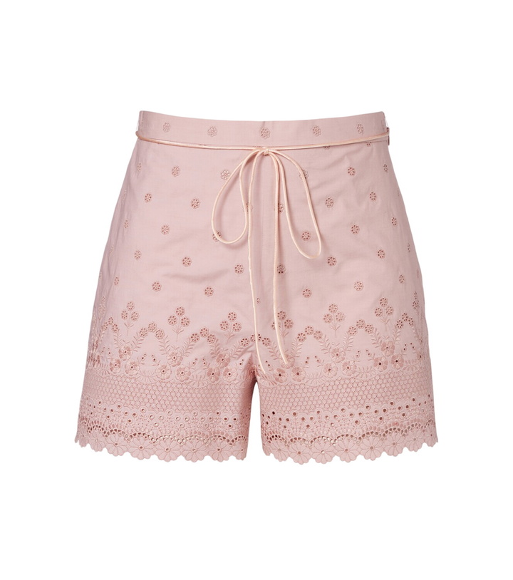 Photo: Valentino Embroidered cotton shorts