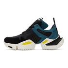 Unravel Blue and Black Low Sneakers