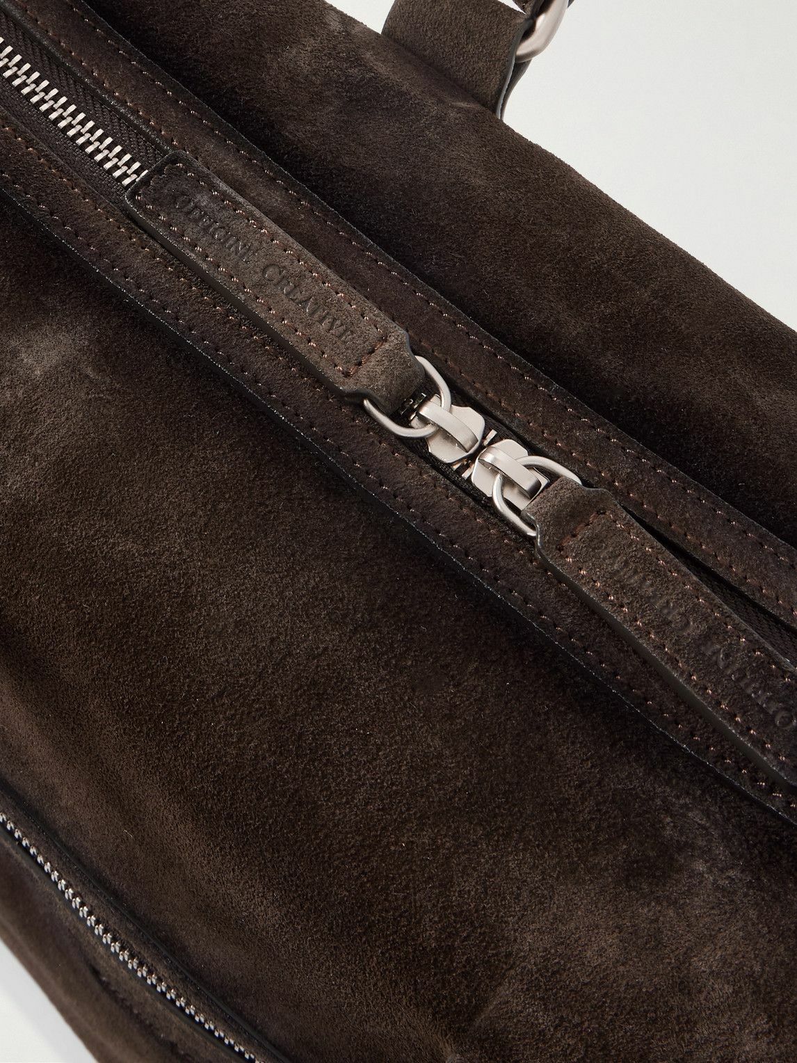 Officine Creative - Jules 003 Airbrushed Suede Briefcase