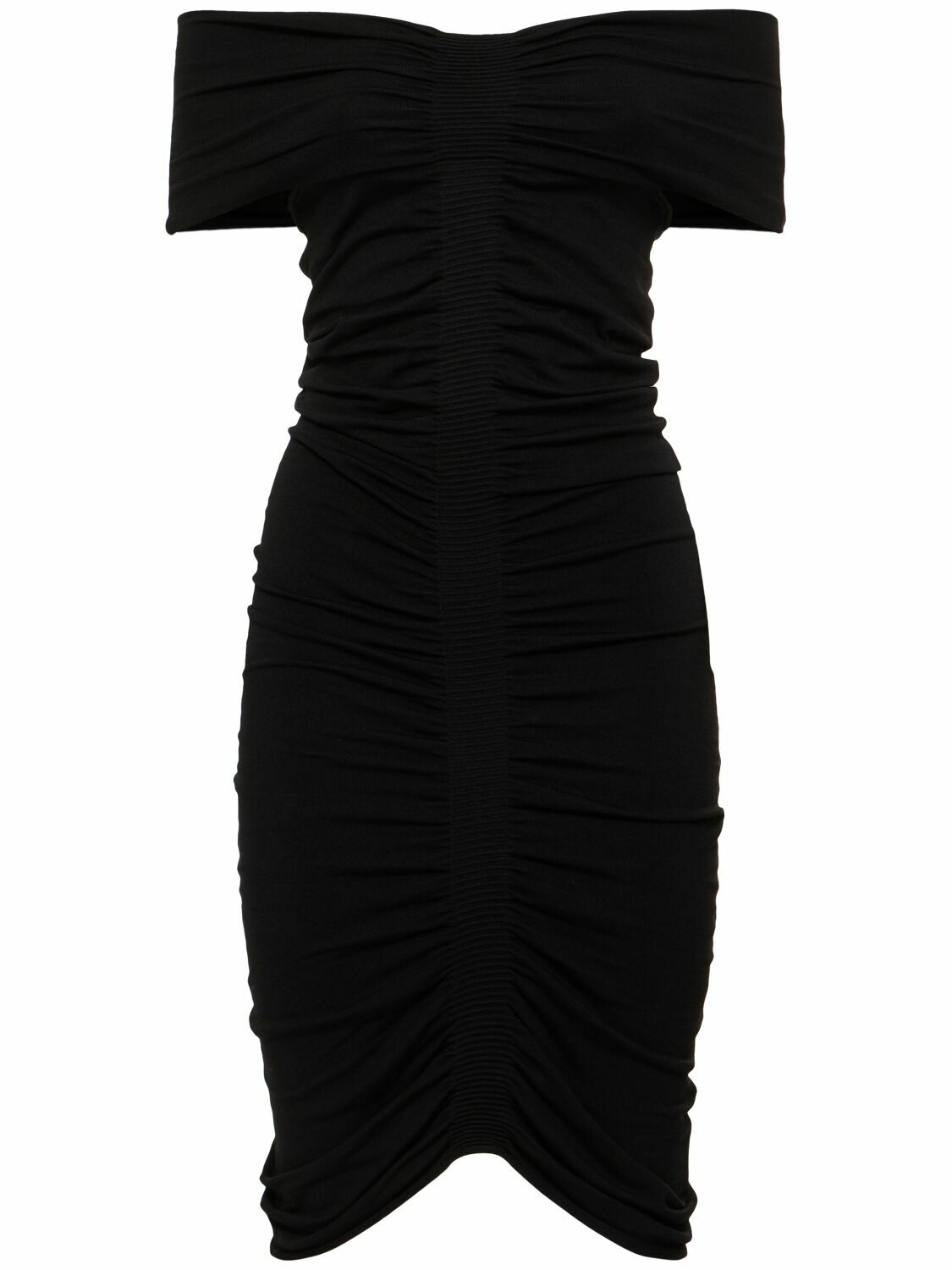 ALEXANDER WANG Off-the-shoulder Ruched Mini Dress
