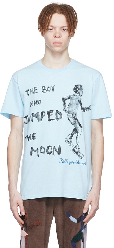 Photo: KidSuper Blue Cotton T-Shirt